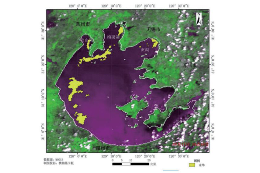 水质监测卫星影像